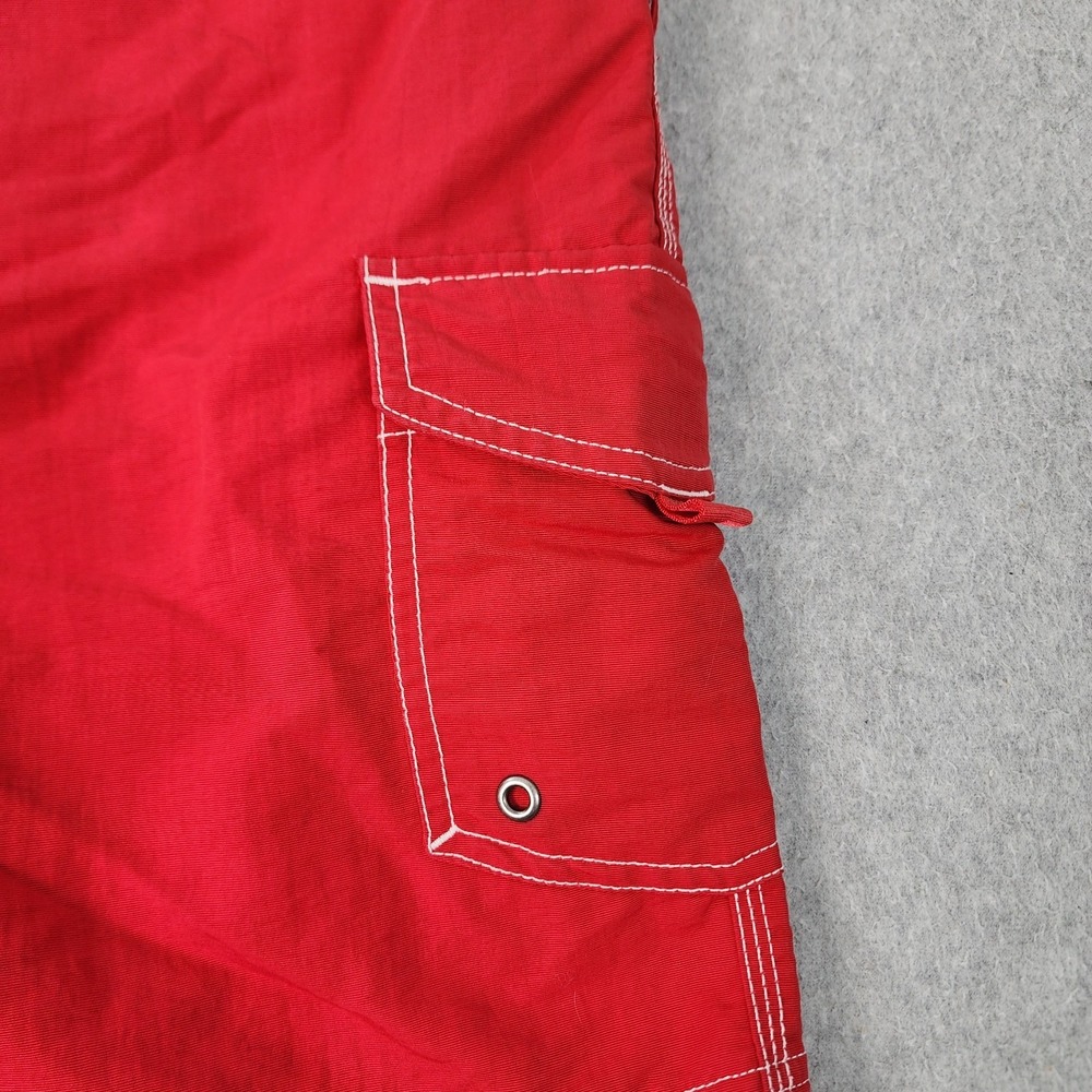 Tommy Hilfiger Flag Shorts Mens L 40x8 Red Board Shorts Swim Trunks Mesh Lined - Picture 12 of 16